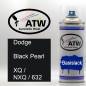 Preview: Dodge, Black Pearl, XQ / NXQ / 632: 400ml Sprühdose, von ATW Autoteile West.